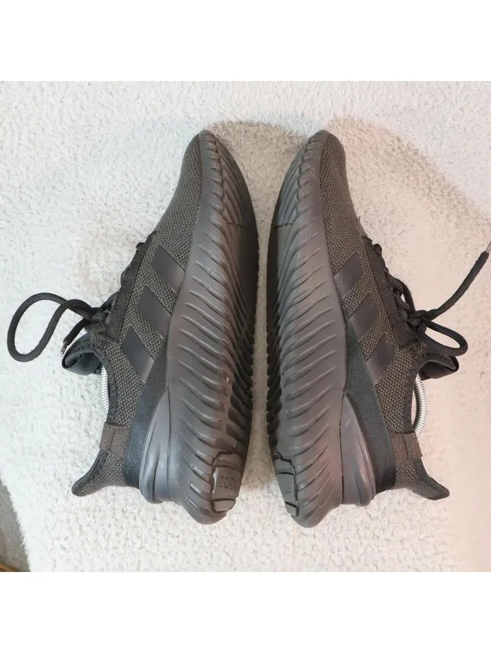 Adidas US 12 / UK 11.5 Black Athletic Shoes GUC h00279